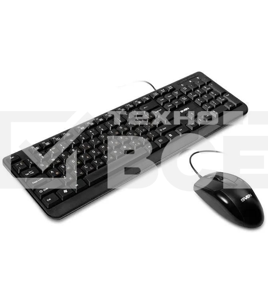Комплект клавиатура + мышь SVEN KB-S330C черный (104+12Fn)+3кл, 1200DPI)