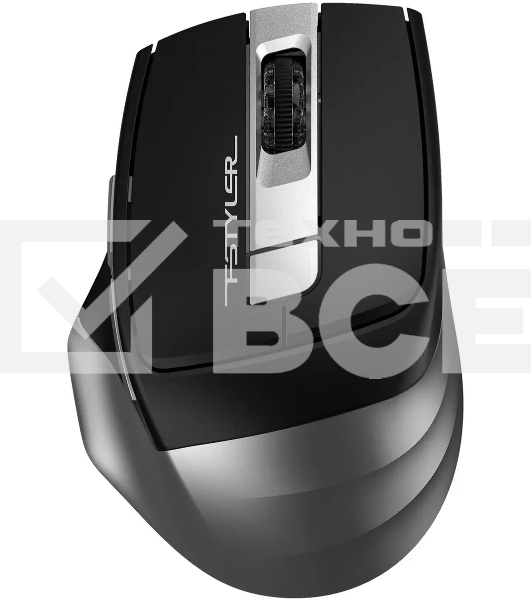 Мышь беспроводная A4Tech Fstyler FB35S серый/черный, 2000 dpi, радиоканал, Bluetooth, USB, кнопки - 5