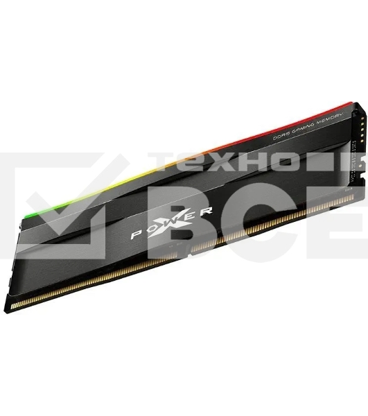 Оперативная память Silicon Power Xpower Zenith, DDR5, 16GB (1x16 GB), 6000 MHz, CL30, радиатор, RGB, чёрный