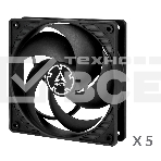 Вентилятор для корпуса Arctic P12 Value pack черный, 120 мм, 1800 об/мин, 22.5 дБ, 3 pin, фото2