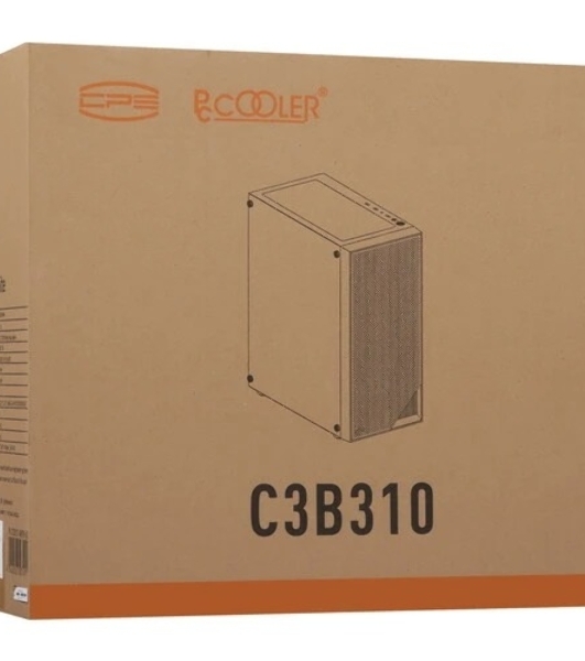 Компьютерный корпус PcCooler C3B310 WH белый без БП ATX 2xUSB3.0 audio bott PSU