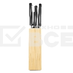 Набор ножей LARA LR05-53 7 предметов: ДЕРЕВЯННАЯ ПОДСТАВКА + 5 ножей + ножницы, нержавеющая сталь 2CR13, фото8