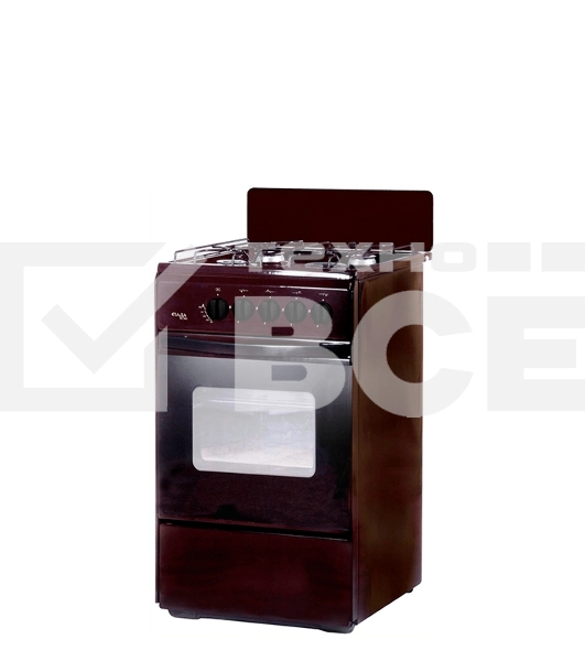 Плита газовая Лада Nova RG 24039 B коричневый, конфорок 4 газовых, духовка 50 л, 50 см x 85 см x 60 см