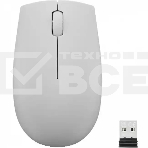 Мышь беспроводная Lenovo 300 серый, 1000 dpi, радиоканал, USB, кнопки - 3, фото 1