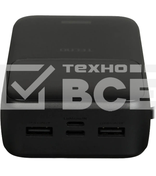 Портативный аккумулятор Tecno Pocket S201 20000mAh 2.4A 2xUSB-A/USB-C черный