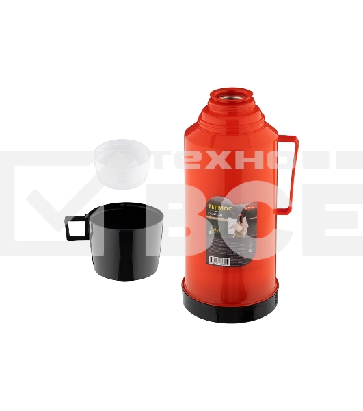 Термос в пластиковом корпусе со стеклянной колбой MALLONY CALOROSO, 1,8 л (106035)