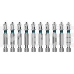 Бита Gross PZ2х50 мм, сталь S2, шестигр., отрывн., 10 шт., фото 1