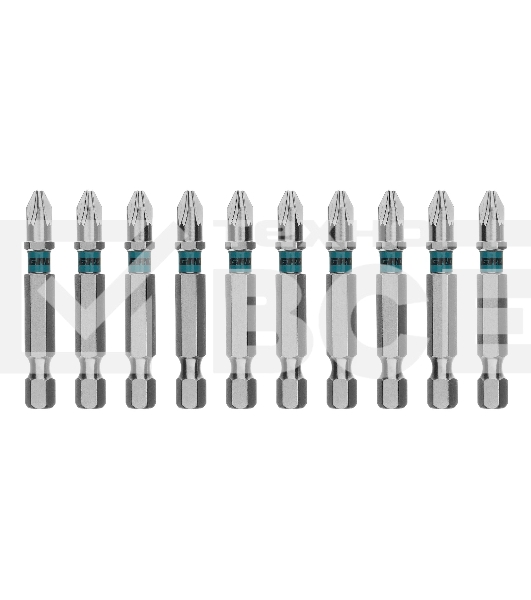 Бита Gross PZ2х50 мм, сталь S2, шестигр., отрывн., 10 шт.