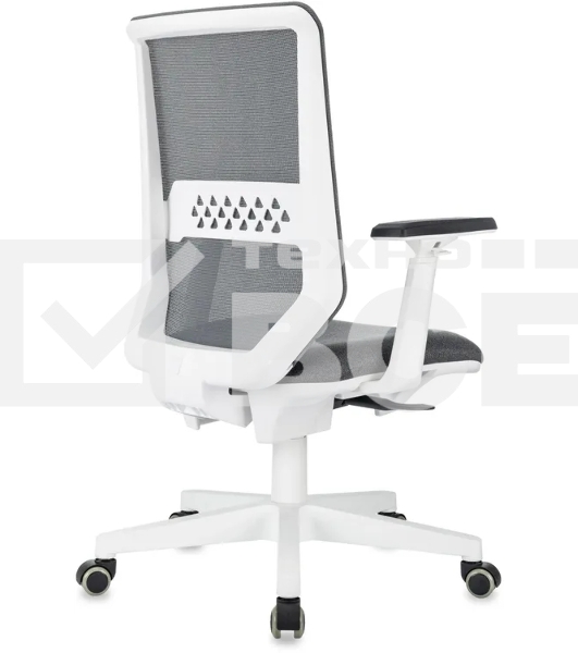 Кресло эргономичное Бюрократ MC-W611N серый TW SQU GR сетка/ткань крестов. пластик пластик белый