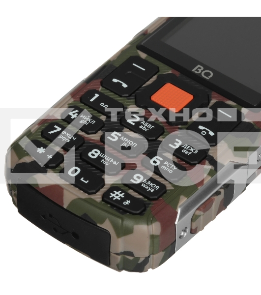 Мобильный телефон BQ 2430 Tank Power серебро/камуфляж