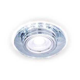 Встраиваемый точечный светильник S211 CL/WH хром/прозрачный MR16+3W(LED WHITE 4200K)