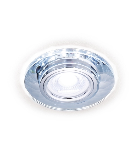 Встраиваемый точечный светильник S211 CL/WH хром/прозрачный MR16+3W(LED WHITE 4200K)