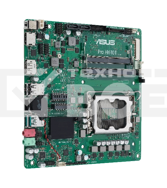Материнская плата ASUS Pro H610T-CSM, LGA 1700, Intel H610, 2xDDR5, 2xSATA, 1xM.2, 1xPCIe x1, 1xHDMI, 1xDP, 1x 1Gb LAN, 2xUSB-A 2.0, 2xUSB-A 3.2 Gen 2, 2x3.5 мм, 7.1, Thin Mini-ITX
