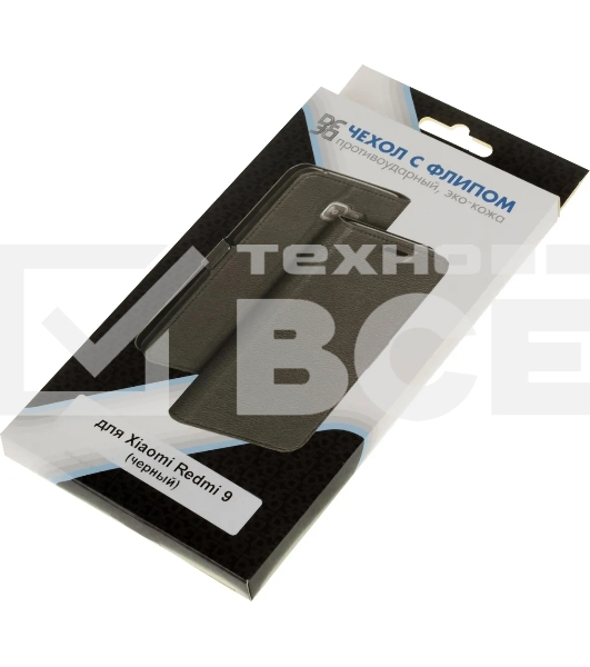 Чехол (флип-кейс) DF xiFlip-62 для Xiaomi Redmi 9 черный