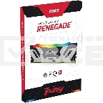 Оперативная память Kingston Fury Renegade, DDR5, 16GB (1x16GB), 8000MHz, CL38, с радиаторами, RGB, серебристый/черный, фото3
