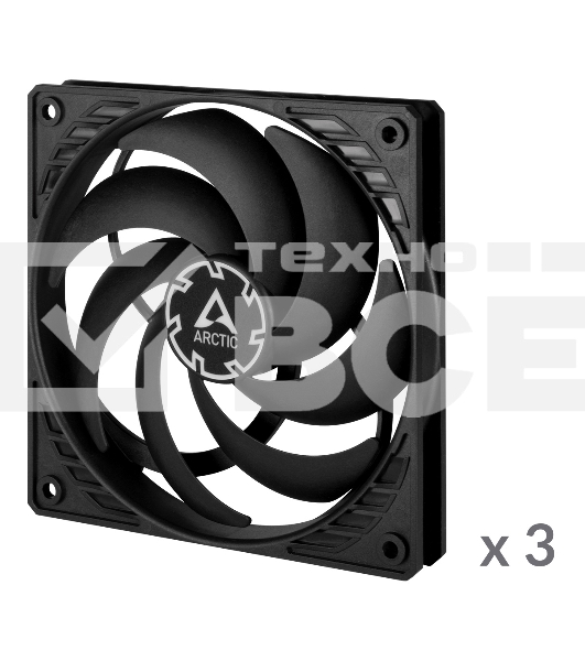 Вентилятор для корпуса ARCTIC P12 SLIM PWM PST -3 Pack (ACFAN00275A)
