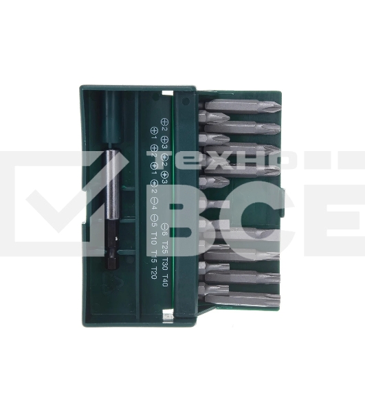 Отвертки-насадки (биты) Набор KRAFTOOL Биты с магнитным адаптером в бит-боксе, 18 предметов 26131-H18