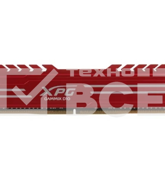 Оперативная память XPG Gammix D10, DDR4, 16GB (1x16GB), 3000MHz, CL16, с радиатором, красный