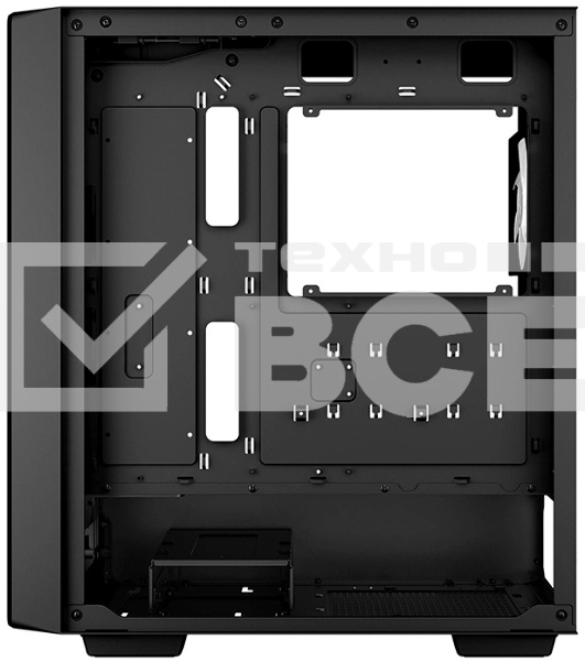 Компьютерный корпус Deepcool CC560 MESH V2 черный без БП ATX 8x120mm 5x140mm 1xUSB2.0 audio bott PSU