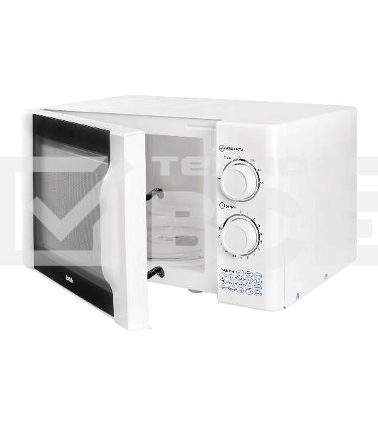 Микроволновая печь BBK 23MWS-927M/W белый, 23 л, 900 Вт, сенсор/поворотный механизм