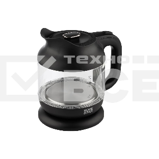 Чайник электрический Homestar HS-1056 1,2 л, 1630 Вт, стекло/пластик, черный