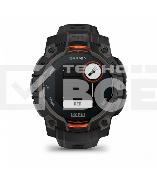 Смарт-часы Garmin Instinct 3 Solar черный, черный ремешок 45мм
