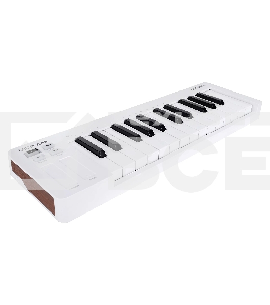 Клавиатура MIDI [231511] Arturia [MicroLab 3 White] 25 клавиш, чувствительных к скорости нажатия, сенсорные полосы pitch и modulation, режим игры аккордами, разъем для подключения педали, type-c, ПО: Analog Lab Intro, Ableton Live Lite. Цвет - белый.
