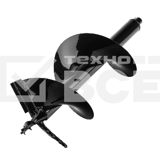 Шнек для грунта Denzel ER-300, диаметр 300 мм, длина 800 мм, соединение 20 мм, съемный нож