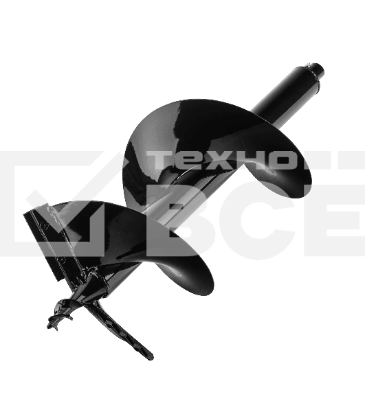 Шнек для грунта Denzel ER-300, диаметр 300 мм, длина 800 мм, соединение 20 мм, съемный нож