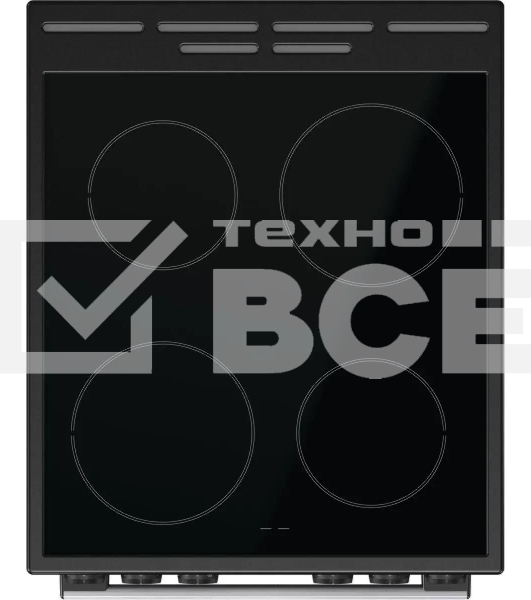 Плита электрическая Gorenje GEC5C41SG серый, конфорок 4 электрических, духовка 70 л, 50 см x 85 см x 59.4 см (без крышки)