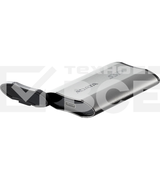 Внешний SSD ADATA SD810, 1TB, USB 3.2 Gen 2x2 Type-C, R/W 2000/2000, серебристый