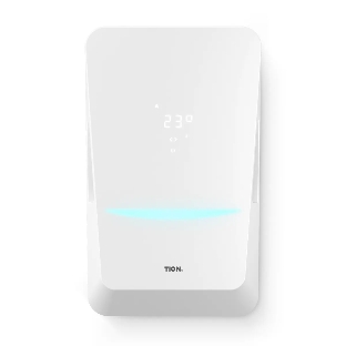 Бризер Tion BioX Standard белый, 40 м², фильтры G4+E11+угольный, подогрев воздуха, пульт ДУ, датчики качества воздуха