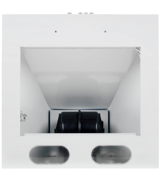 Вытяжка каминная Elikor Оптима 50П-400-К3Л белый, 50 см, 400 куб. м/ч, 55 дБ