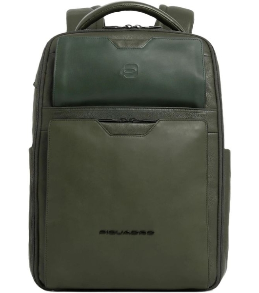 Рюкзак мужской Piquadro Ael CA6923S142/VE зеленый тимьяновый кожа