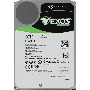 Жесткий диск HDD Seagate Exos X20 20Tb 7200rpm SATA 256Mb 3.5'