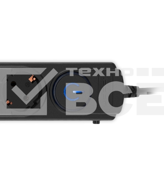 Сетевой фильтр Ippon BK-6-EU-1.8-10-B 1.8м (6 розеток) черный (коробка)