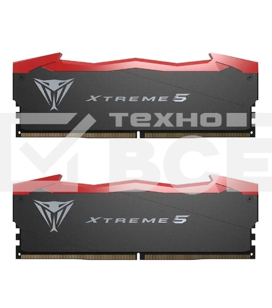 Оперативная память Patriot Viper Xtreme 5, DDR5, 48GB (2x24GB), 8200MHz, CL38, с радиаторами, черный