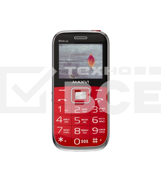 Мобильный телефон Maxvi B6ds up красный