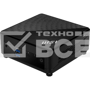 Неттоп MSI Cubi 5 12M-013RU i5 1235U (1.3) 16Gb SSD512Gb Iris Xe Windows 11 Professional 2.5xGbitEth+1xGbitEth WiFi BT 65W черный (9S6-B0A811-298)
