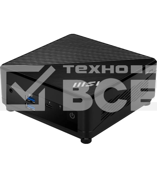 Неттоп MSI Cubi 5 12M-013RU i5 1235U (1.3) 16Gb SSD512Gb Iris Xe Windows 11 Professional 2.5xGbitEth+1xGbitEth WiFi BT 65W черный (9S6-B0A811-298)