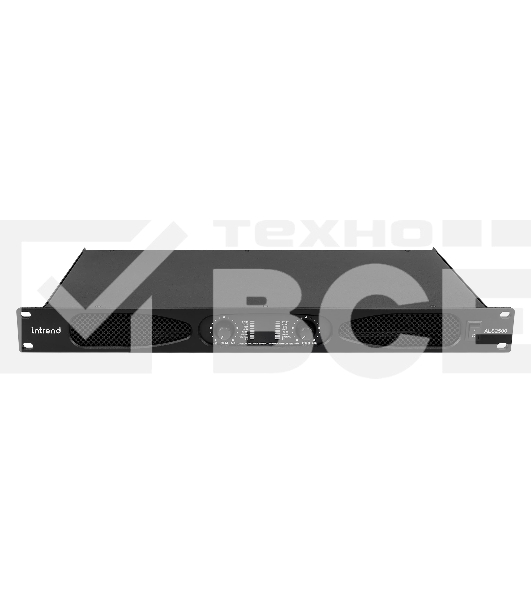 Усилитель Intrend [ALS 2500] Двухканальный, 2х500Вт/8Ом, 2х800Вт/4Ом, 2х1100Вт/2Ом, 1х1600Вт/8Ом, 1х2200Вт/4Ом.