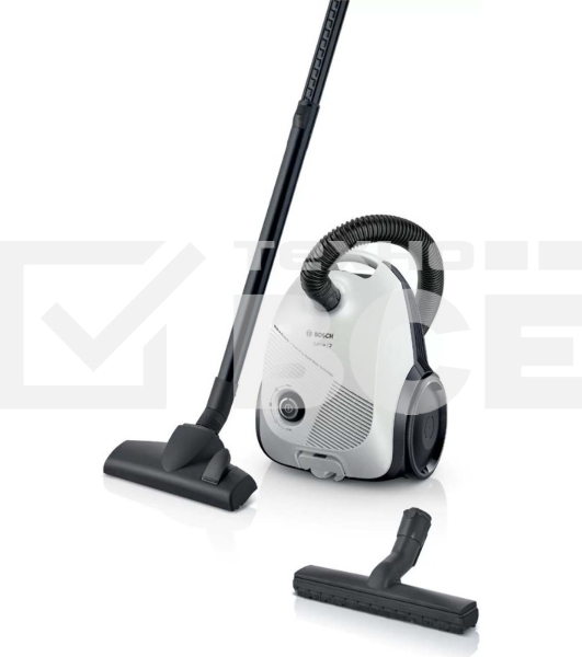 Пылесос Bosch BGLS2WH1H белый, 380/600 Вт, уборка сухая, пылесборник мешок 3 л