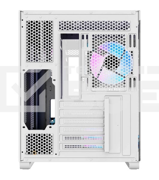 Корпус  Ocypus Iota C70 WH ARGB ATX / win / white / 6 ARGB fans / no PSU / Tempered Glass