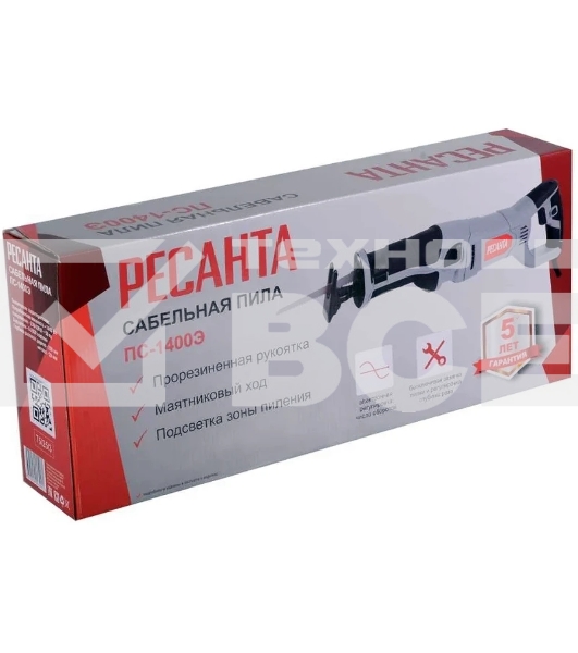 Сабельная пила Ресанта ПС-1400Э 1400Вт 2800ход/мин (75/25/3)
