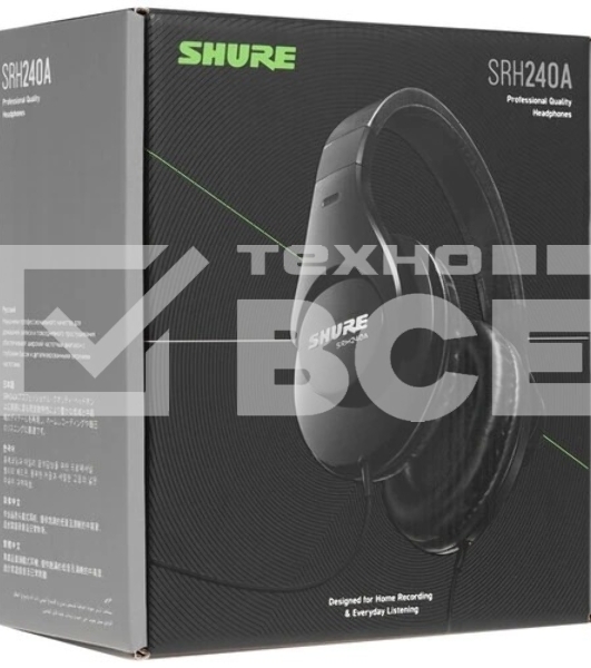Наушники Shure SRH240A-BK-EFS черный