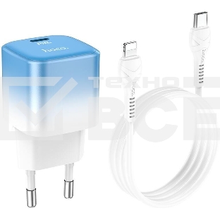 Сетевое зарядное устройство HOCO (6931474769381) C101Aai 1Type-C PD 20W, Blue ice