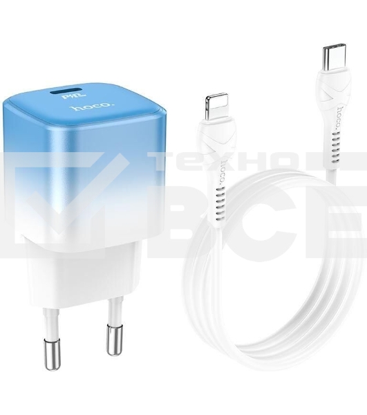 Сетевое зарядное устройство HOCO (6931474769381) C101Aai 1Type-C PD 20W, Blue ice