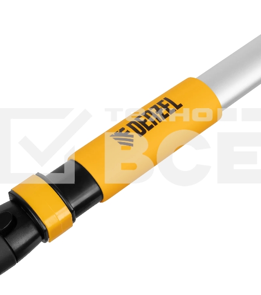 Щетка сметка со скребком Denzel телескоп, поворотная голова, 750-1120 мм