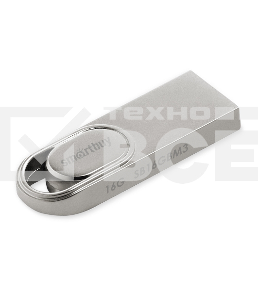 Флешка USB Smartbuy R/W (SB16GbM3) UFD 2.0 016Gb M3 Metal стальной