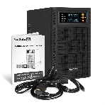 Источник бесперебойного питания On-line ExeGate PowerExpert TL-3000.72V.LCD.AVR.3SH.USB.RS232.SNMP 3000VA/3000W, On-Line, PF=1, LCD, 3*Schuko, RS232, USB, SNMP-slot, встроенные батареи 12V 7.2Ah - 6шт, возможность подключения до 4 внешних батарейных блоков 72В, Tower, металлический корпус, черный, фото3